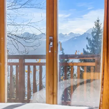 Horská chata Praz Da Luys A Avec Vue Sur Les Alpes Anzère