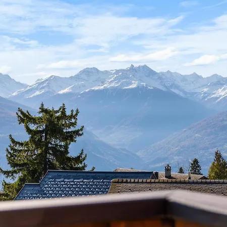 Praz Da Luys A Avec Vue Sur Les Alpes Chalet Anzere