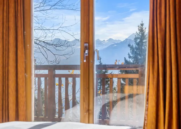 Chalé Praz Da Luys A Avec Vue Sur Les Alpes Anzère