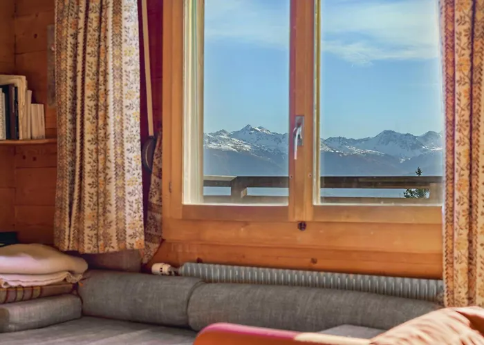 Chalé Praz Da Luys A Avec Vue Sur Les Alpes Anzère