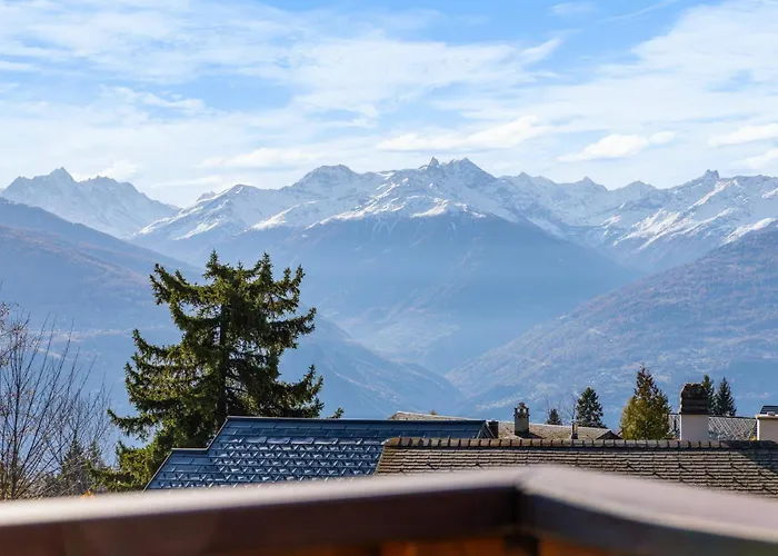 Praz Da Luys A Avec Vue Sur Les Alpes Chalé Anzère
