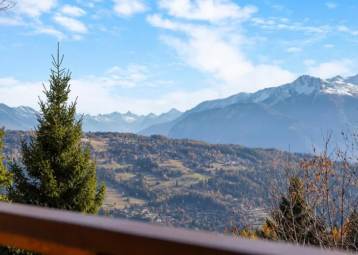 Horská chata Praz Da Luys A Avec Vue Sur Les Alpes