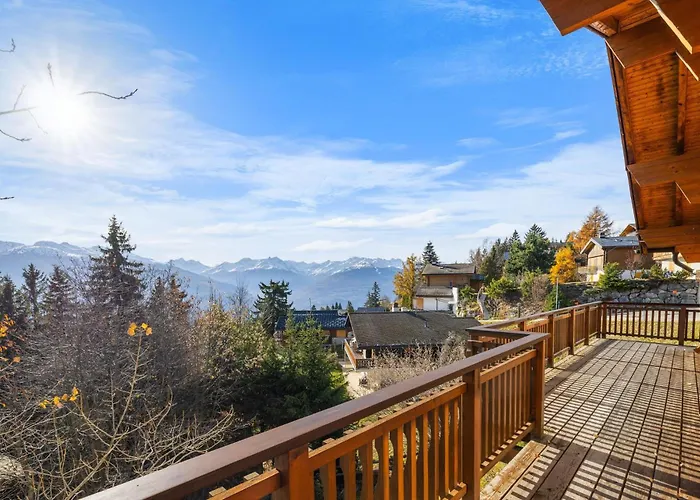 Praz Da Luys A Avec Vue Sur Les Alpes Chalé